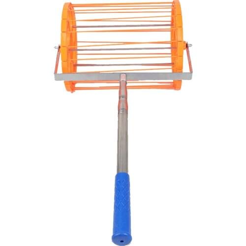 Telescopic Pole Rolling Table Tennis Ball Hopper Catcher Picker Ping pong Ball Picking Receiver Collection 120pcs Capacity