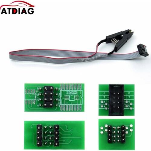 New Version SOIC8 SOP8 Test Clip For EEPROM 93CXX / 25CXX / 24CXX + CH341A 24 25 Series EEPROM Flash BIOS USB Programmer Module
