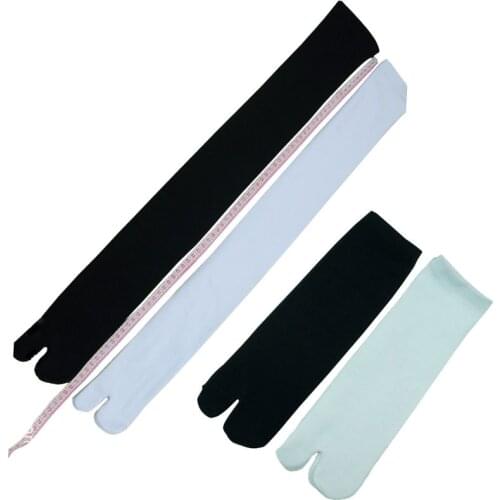 Geta Socks Japanese Traditional Cos Anime Kimono Two-finger Socks Stockings Foot Bath Two-toed Socks Over-knee Socks Stockings