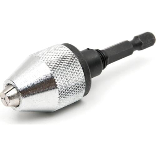 1/4 Inch Keyless Drill Chuck 0.3mm-3mm Hex Shank Adapter Converter Electric Drill Bit Chuck