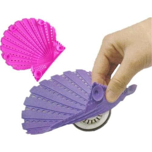 New 1pc Hair Hot Random Color Stopper Strainer Chic Pop Bath Kitchen Filter Cover Silicone New Shower Sink