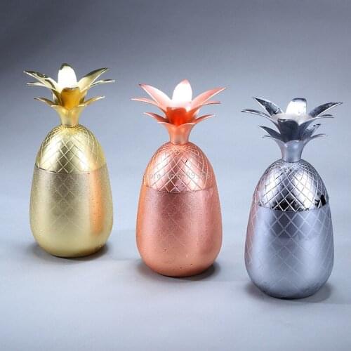 Free Shipping Pineapple Tumbler / Mug Available in 3 color (Silver,Copper,Gold)- Cocktail Drinking Cups Mugs Bar Tool