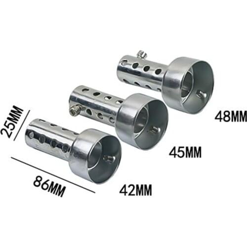 42mm/45mm/48mm Motorcycle Can DB Killer Silencer Noise Sound Eliminator Exhaust Adjustable Muffler Silencer