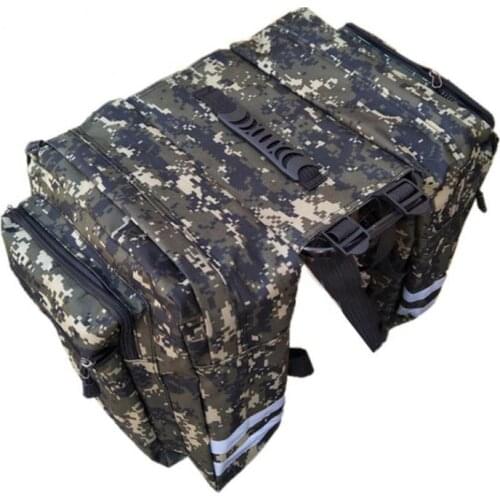 Camouflage Bicycle Seat Bag Large Pack Package After Package Double Tail Bag Mountain Bike Bag Rear Pack Riding Equipment