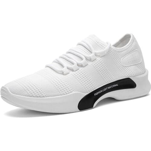 Breathable Shoes Net Movement Flat Men Shoes Breathable Sports Trend Moisture Students Male Running Shoes Sneaker