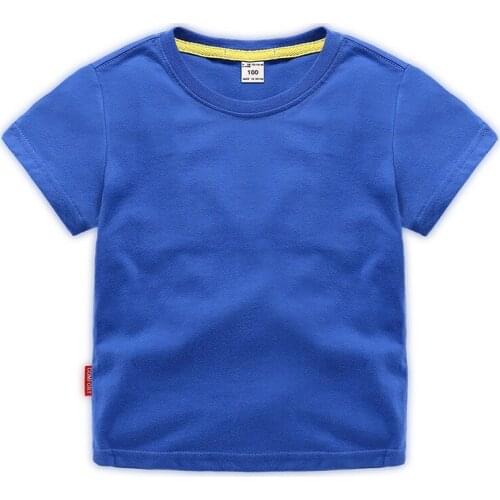 Girls cute cotton tshirt summer loose t-shirt for toddler boys fashion short sleeve tops children clothing kids clothes