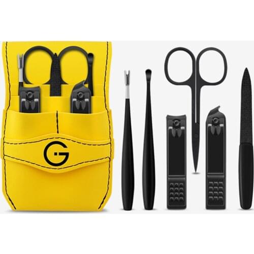 6pcs/set New Manicure Nail Clippers Pedicure Set Portable Travel Hygiene Kit Stainless Steel Nail Cutter Tool Set Nail Tools