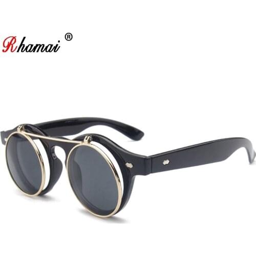 RHAMAI 2019 new fashion design sunglasses color frame round high quality sunglasses for women lot