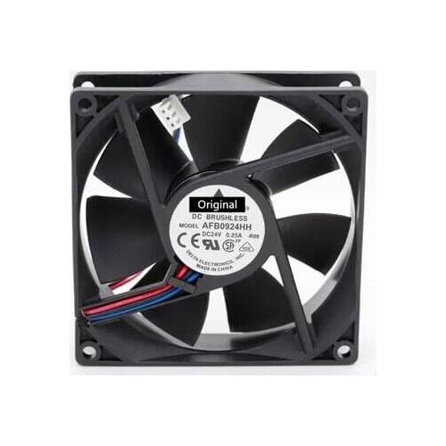 Original 100% working AFB0924HH 92*92*25mm 92mm 24V 0.25A converter cooling fan