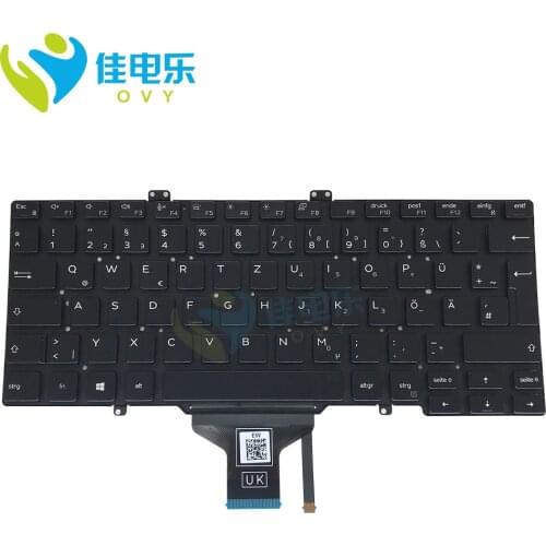 OVY 0VWKCT GR Backlit keyboard for Dell latitude 3400 5400 5401 7400 black GE German CN-0VWKCT DFH00 without frame hot sale