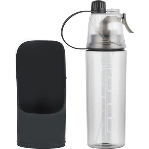 600ml Portable Pet Dog Water Bottle with Spray Travel Dog Feeder Bowl Puppy Cat Drinking Outdoor Pet Feeding Water Dispenser