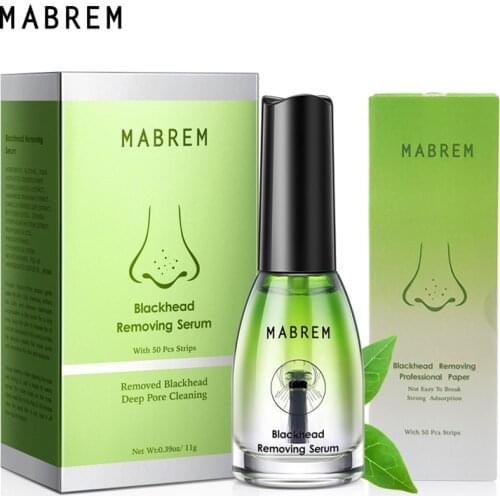 MABREM Blackhead Remover Face Nose Mask Pore Strip Black Mask Peeling Acne Treatment Deep Cleansing Mask Oil Control Skin Care