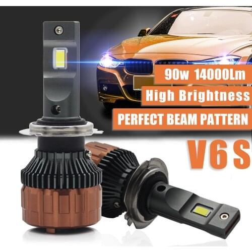 H7 Led CanBus Headlight Bulb 12V 6000K White Turbo Lights Led Lamp H4 Near Far 90W 14000Lm No Error