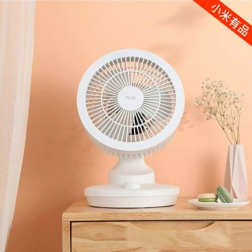 Xiaomi FIVE Air Circulation Fan Desktop Household Mute Energy-saving Fan Remote Control Shaking Head Fan Turbine Convection