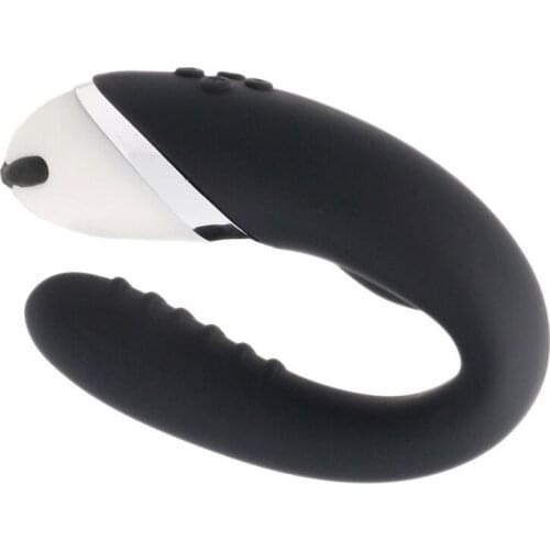 APHRODISIA Waterproof Silicone C Type Dual Motor Clitoris & G Spot Vibrators For Couples Adult Sex Toys for Women 12 Speed Dildo