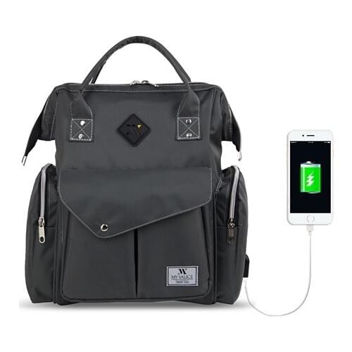 Mummy bag USB Diaper Bag Baby Care Large Capacity Mom Backpack Mummy Maternity Wet Bag Waterproof Baby Pregnant Bag