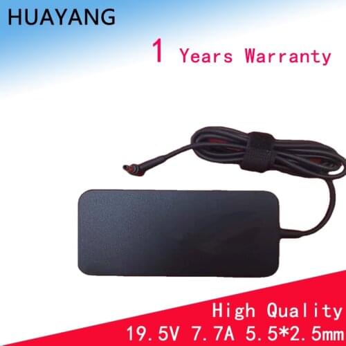 HUAYANG high quality 1 years warranty Laptop Charger 19.5V 7.7A 150W 5.5*2.5mm for ASUS A17-150P1A G73SW G71G G74 G72G G73S