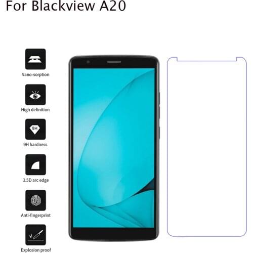 2pcs 2.5D Tempered Glass For Blackview A20 Protective Film 9H Explosion-proof LCD Screen Protector For Blackview A20