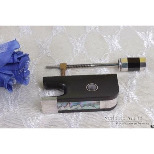 3/4 4/4 upright double bass Bow Frog Sterling Silver natural ebony Bow Parts & accessories