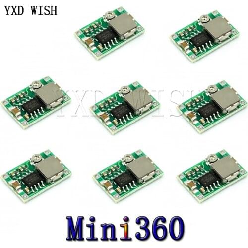5/10PCS Mini360 RC Airplane Module Mini 360 DC-DC Buck Converter Step Down Module 4.75V-23V to 1V-17V LM2596 18*12mm