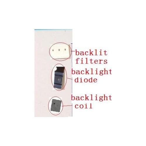 5set/lot for iphone 6 plus 6+ 6 plus 5pcs Backlight diode D1501+ 5pcs Backlight coil L1503 + 5setsbacklight fuse filter