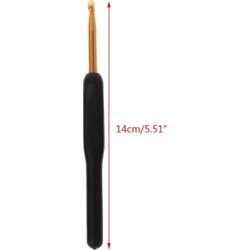 8Pcs Bearded Needle Crochet Hooks Set Ergonomic Soft-Grip Handle Yarn Weave Craft Sewing Knitting Knitwear DIY Tools