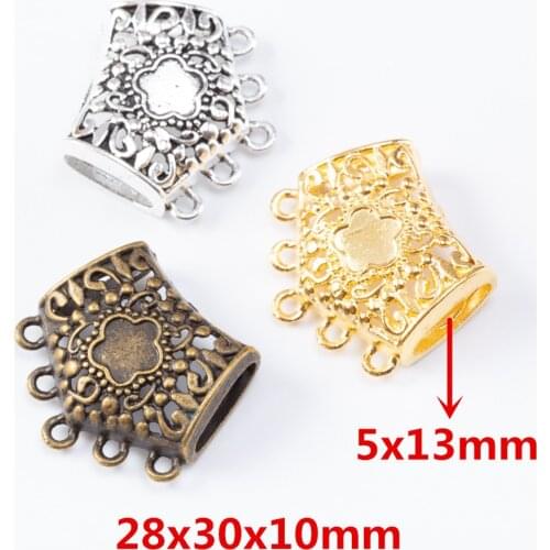 8 pieces of retro metal zinc alloy Multi-hanging scarf connector pendant pendant for DIY handmade jewelry necklace making 6967