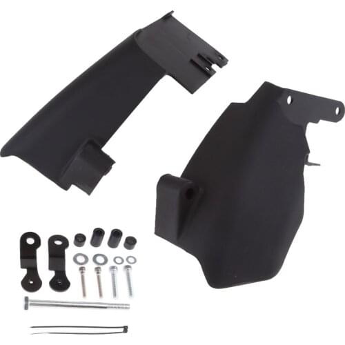 ABS Plastic Motorcycle Saddle Shield Air Heat Deflector Compatible for Harley Touring 2006-2018 Cafe Racer - Black