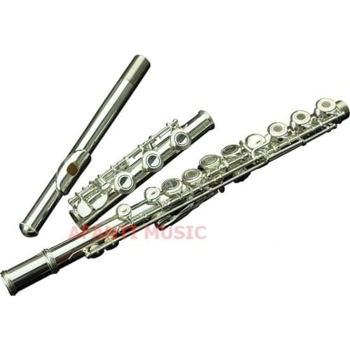 Afanti Music Tune C Cupronickel body Silver Plated 16 Open Hole Flute