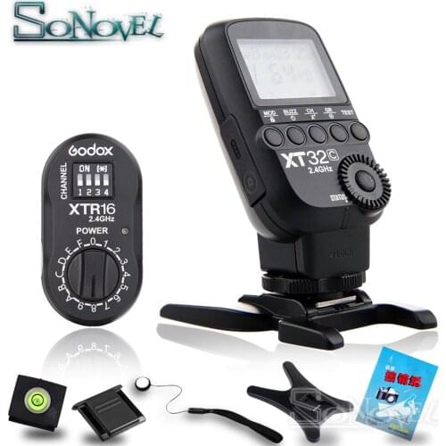 Godox XT32C 2.4G Wireless HSS 1/8000s Flash Trigger+XTR-16 for X1C X1N XT-16 Transmitter Trigger &AD360/DE/QT/DP/QS/GS/GT Series