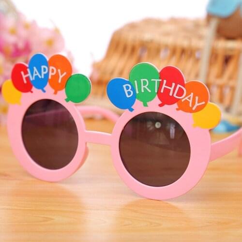 Happy birthday children glasses