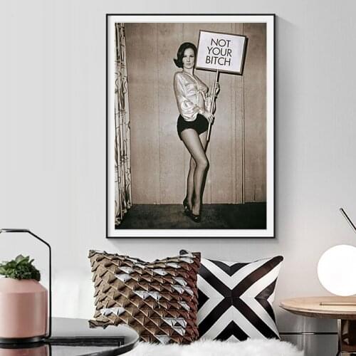 Girl Power Feminist Art Prints Funny Woman Vintage Photo Poster Womens Liberation Quote Canvas Painting Wall Picture Decoration