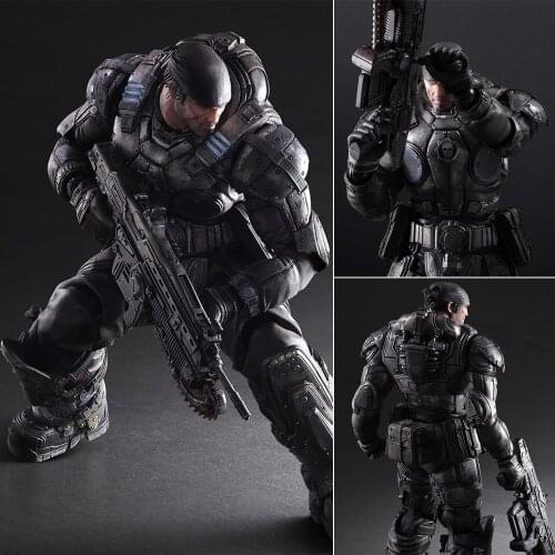 27cm Play Arts Marcus Action Figure Anime Movie Character Modern Soldier Model Toys Collectible Toys Doll Figma AGK