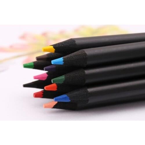 Brand New and High Quality 12 Colors Wooden Drawing Charcoal Pencils Painting Crayon Sketching Pen Non-toxic School Supplies