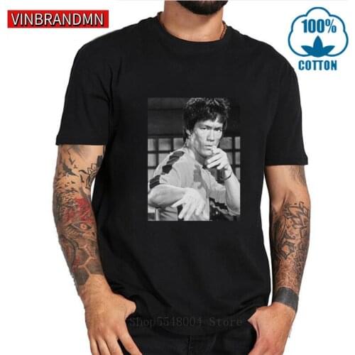 New Design Classic Kung Fu King Tee shirt China Dragon Brucee Lee T shirt Jeet Kune Do Initiator tshirt Hollywoo legend clothing