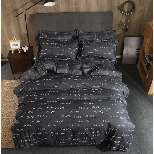 55 Printed Bed Cover Set Kid Boy Girl Duvet Cover Adult Child Bed Sheets And Pillowcases Comforter Bedding Set 61037