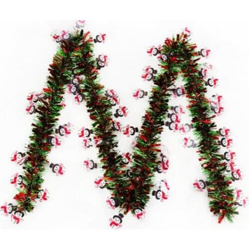 2M Colorful Garland Omament Bar Christmas Tree Decoration for Outdoor Party Supplies Wedding Festival Birthday Decorations