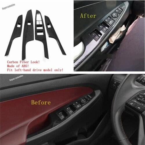 Lapetus Inner Car 4 Door Armrest Window Lift Button Panel Cover Trim Accessories Interior Fit For Hyundai Tucson 2016 - 2020