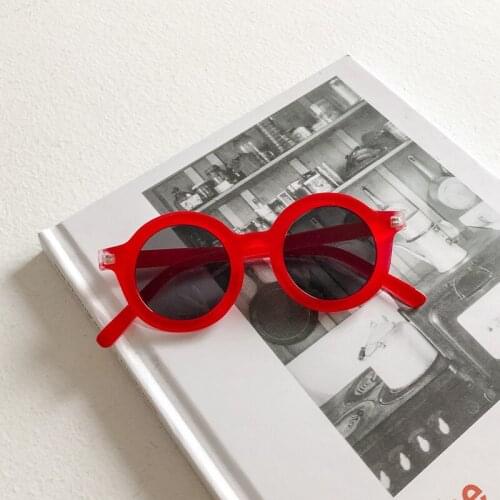 2021 New Fashion Round Kids Sunglasses Baby Boys Girls Vintage Colorful Circle Sun Glasses UV400 Classic Cute Children Eyewear