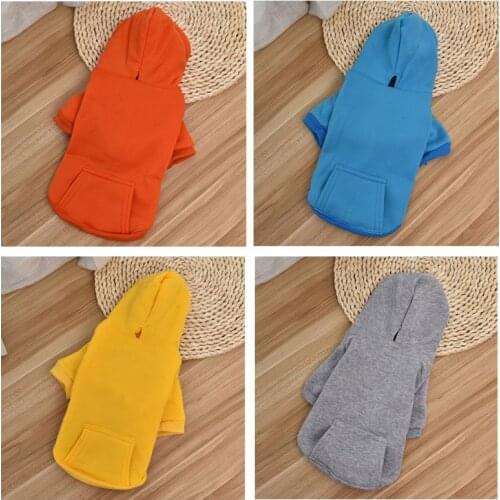 Dog Clothes Dog Sweatshirt Pocket Sweater Cat Clothes French Bulldog Puppy Clothes Pet Clothes Small Dog Hoodies Pet Supplies