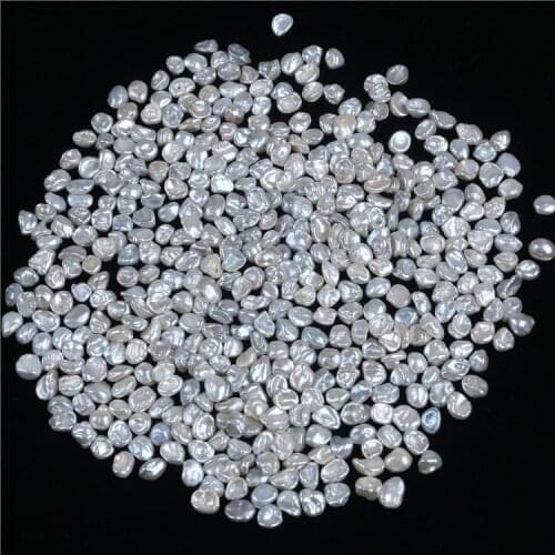 Wholesale natural 5-6mm keshi irregular pearl loose beads AA Grade freshwater pearl for jewelry making