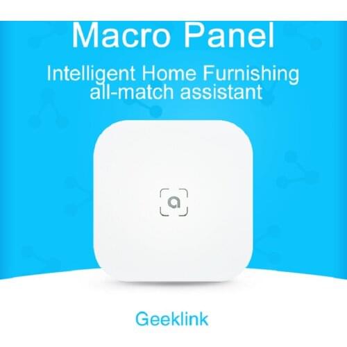 Geeklink Scene Panel 1 Gang Touch Scene Switch Smart Home Scenario Control Alarming Apparatus Feedback
