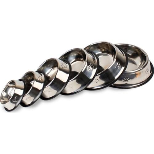 Best Selling Stainless Steel Bowl Feeding Feeder Pet Products Drinking Bowl Puppy Cat Travel Portable Anti-Suffocation Feeding