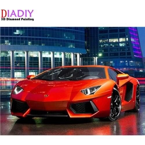 Full Square Diamond Mosaic Car 5D Diamond Painting Cross Stitch diamond Embroidery Picture Of Rhinestones Resin Drill Handmade