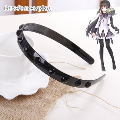 Puella Magi Madoka Magica Homura Akemi Cosplay headband headwear