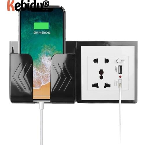 Socket Dual USB Port Home Wall Charger Adapter EU Standard Plug Socket Power Outlet Charging