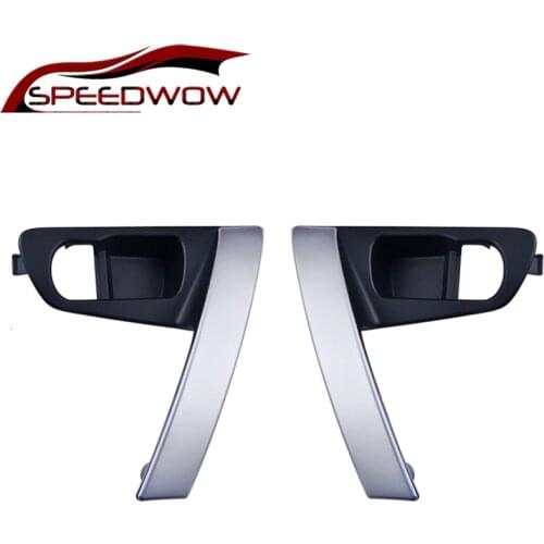 SPEEDWOW Car Interior Door Handles Interior Handle Base Silver For Nissan Qashqai j10 2007 2008 2009 2010 2011 2012 2013 - 2015
