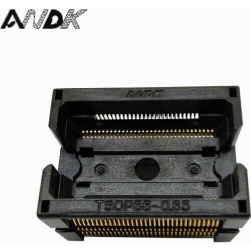 TSOP66 Test Socket Open Top Shrapnel Chip TSOP66-0.65 IC Test Socket Double Contact Flash Programmer Adapter Conversion Block