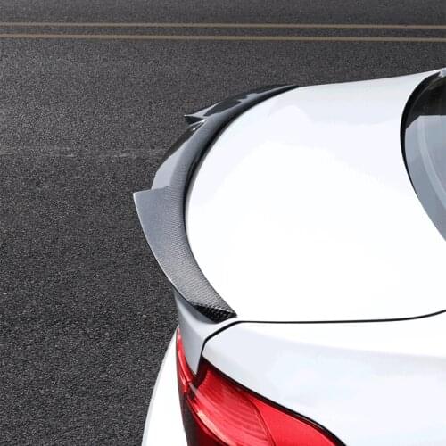 Universal 120CM P/M4/M3 Style Carbon Fiber Color Car Rear Trunk Spoiler Roof Spoiler TPU Car Racing Rear Tail Spoiler Wing