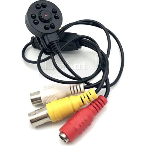 High Resolution HD 720P Mini AHD Camera Audio Mirophone BNC RCA DC 1.0 Megapixels Micro Clip Camera Small Surveillance Camera